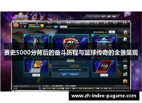 赛史5000分背后的奋斗历程与篮球传奇的全景呈现